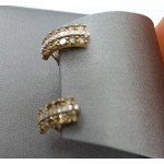Alfieri St John - 18k  White   Gold Diamond Smokey Quarts Earring